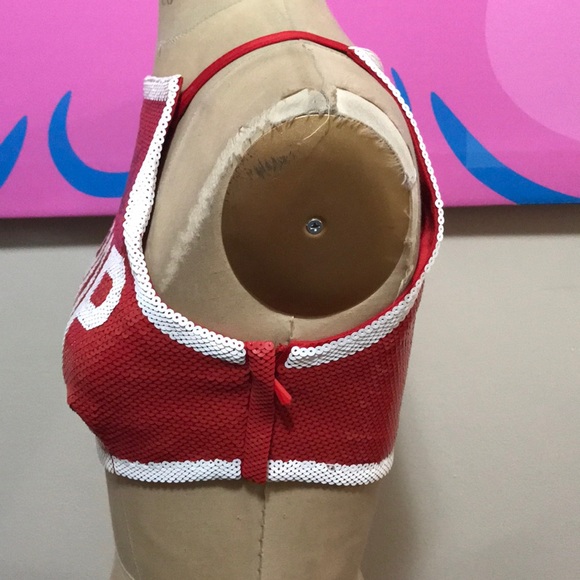 Moschino Couture Red Shop Stop Sign Top - Picture 6 of 8